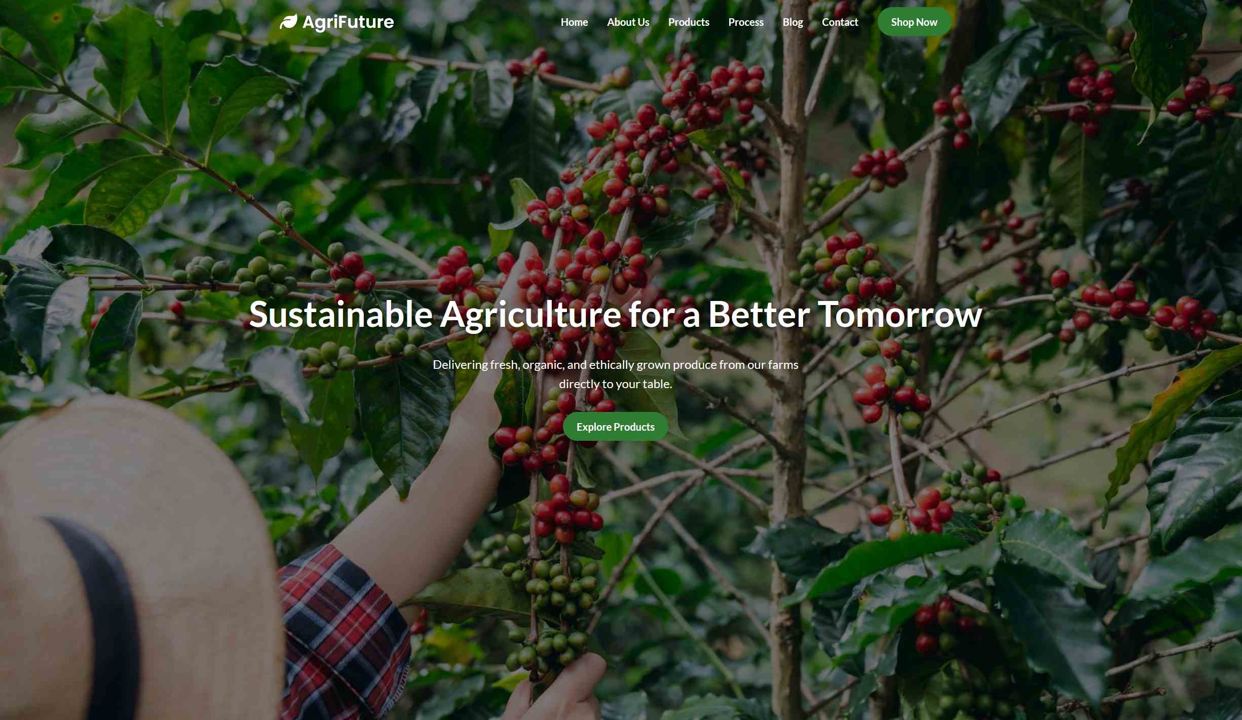 AgriFuture – Website Template Pertanian Premium
